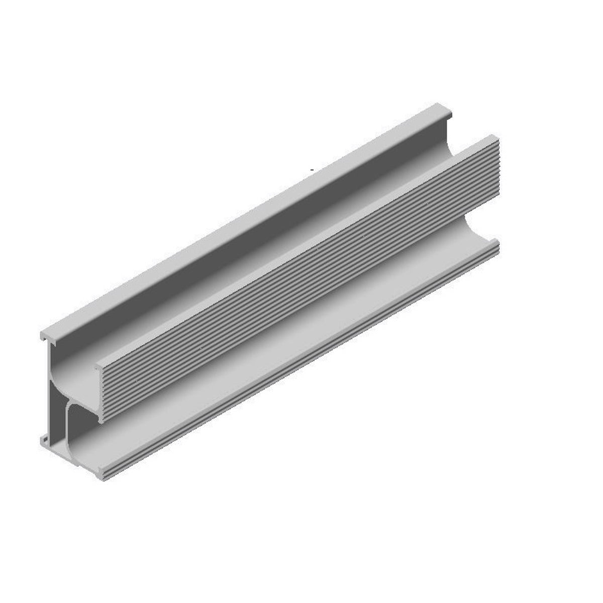 Fastensol Silver Mounting Rail 3.55m F-MR-S3550