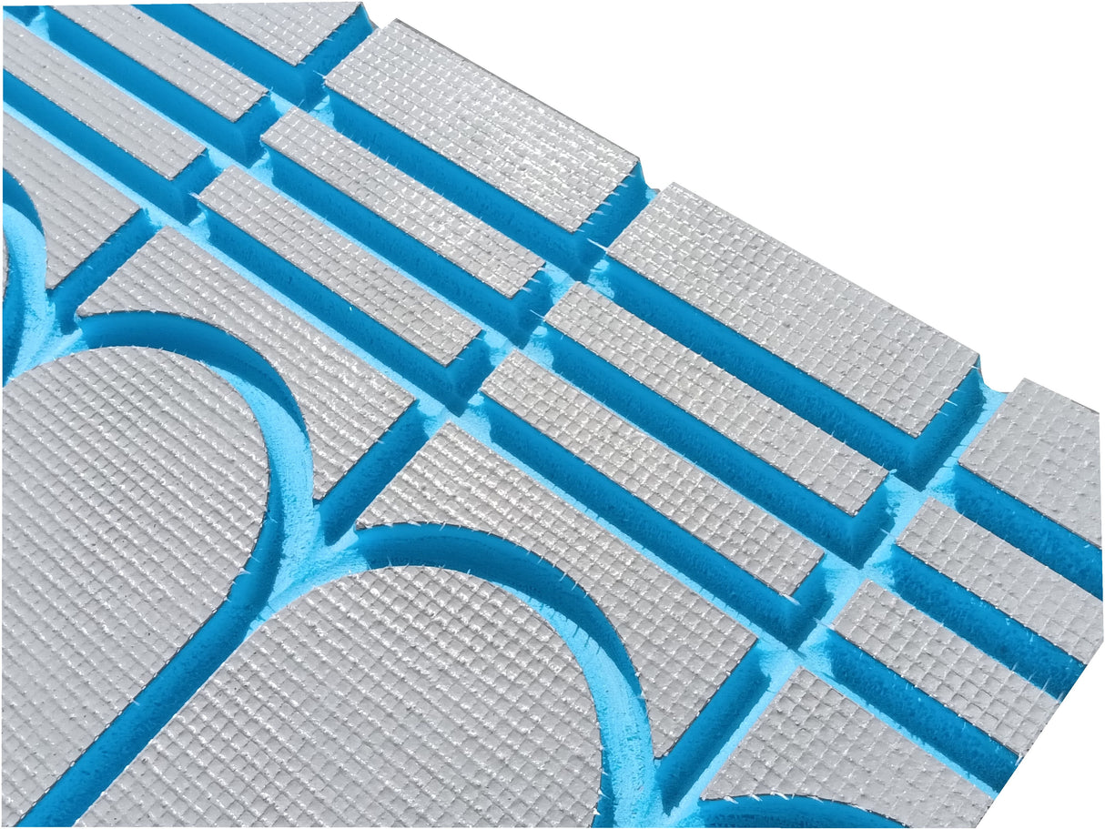 ProWarm LoFlo Insulated Backer Board - Cement Coated - Routed - XPS