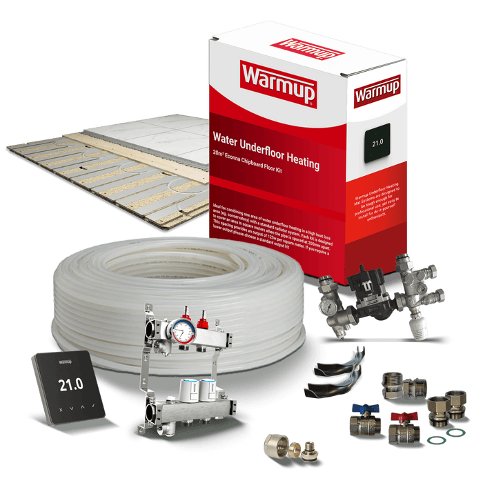Warmup VLo Econna-12 Water Underfloor Heating & Chipboard Kit