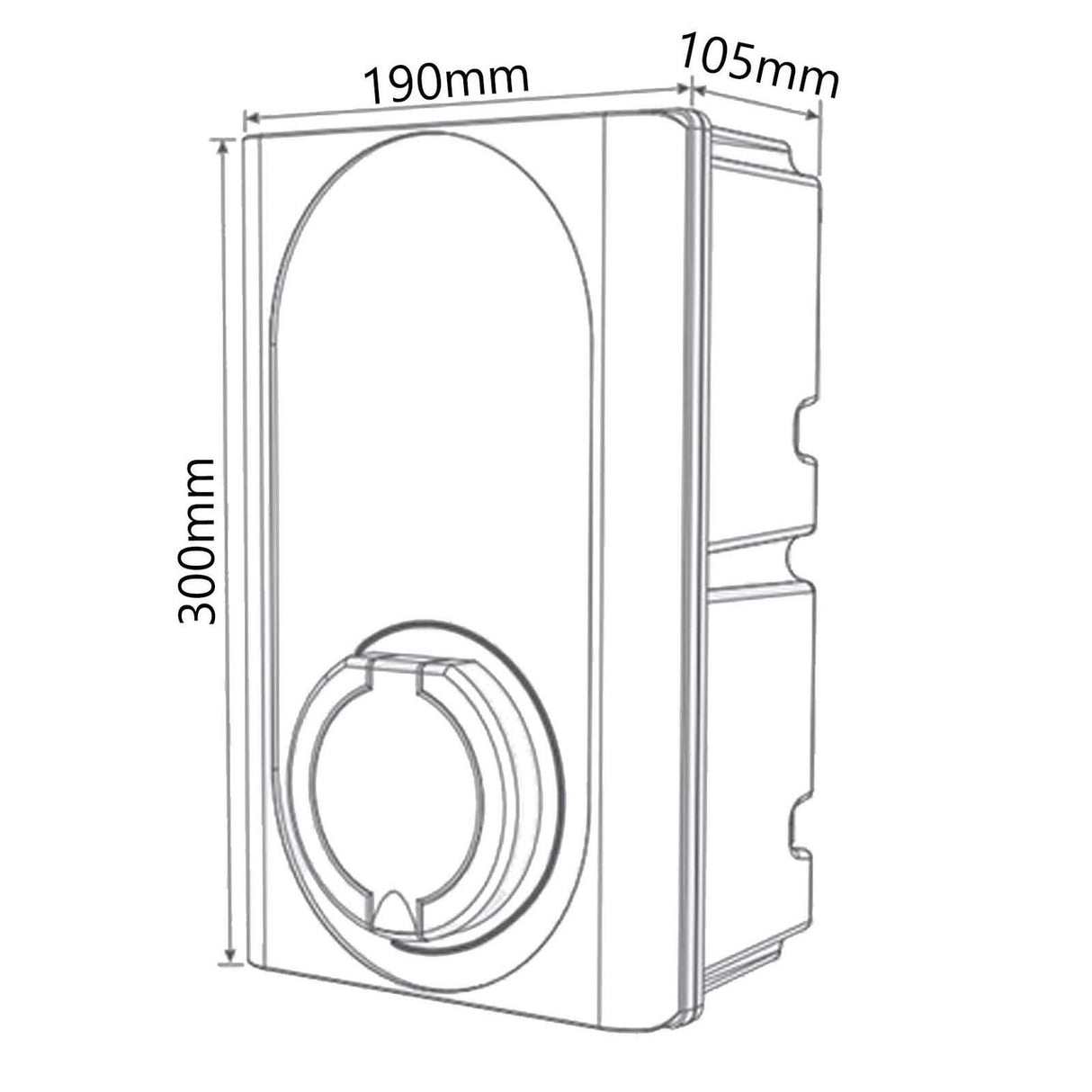 Evec EV Charger 22kW Three Phase, Untethered (VEC02)