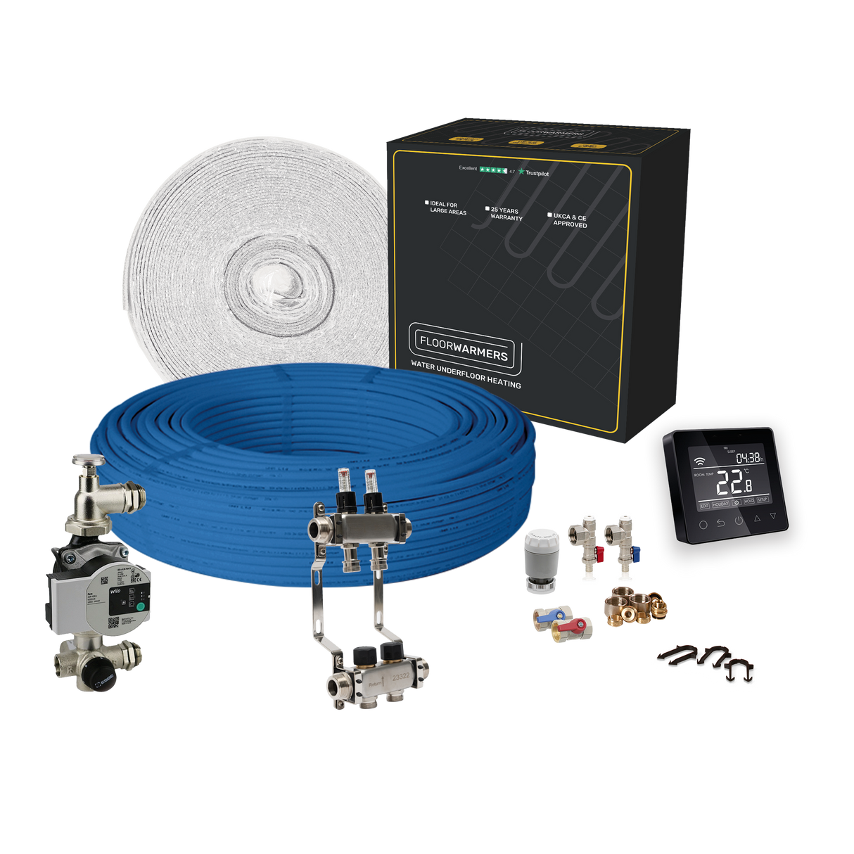 Floorwarmers Water Underfloor Heating - Multi Room