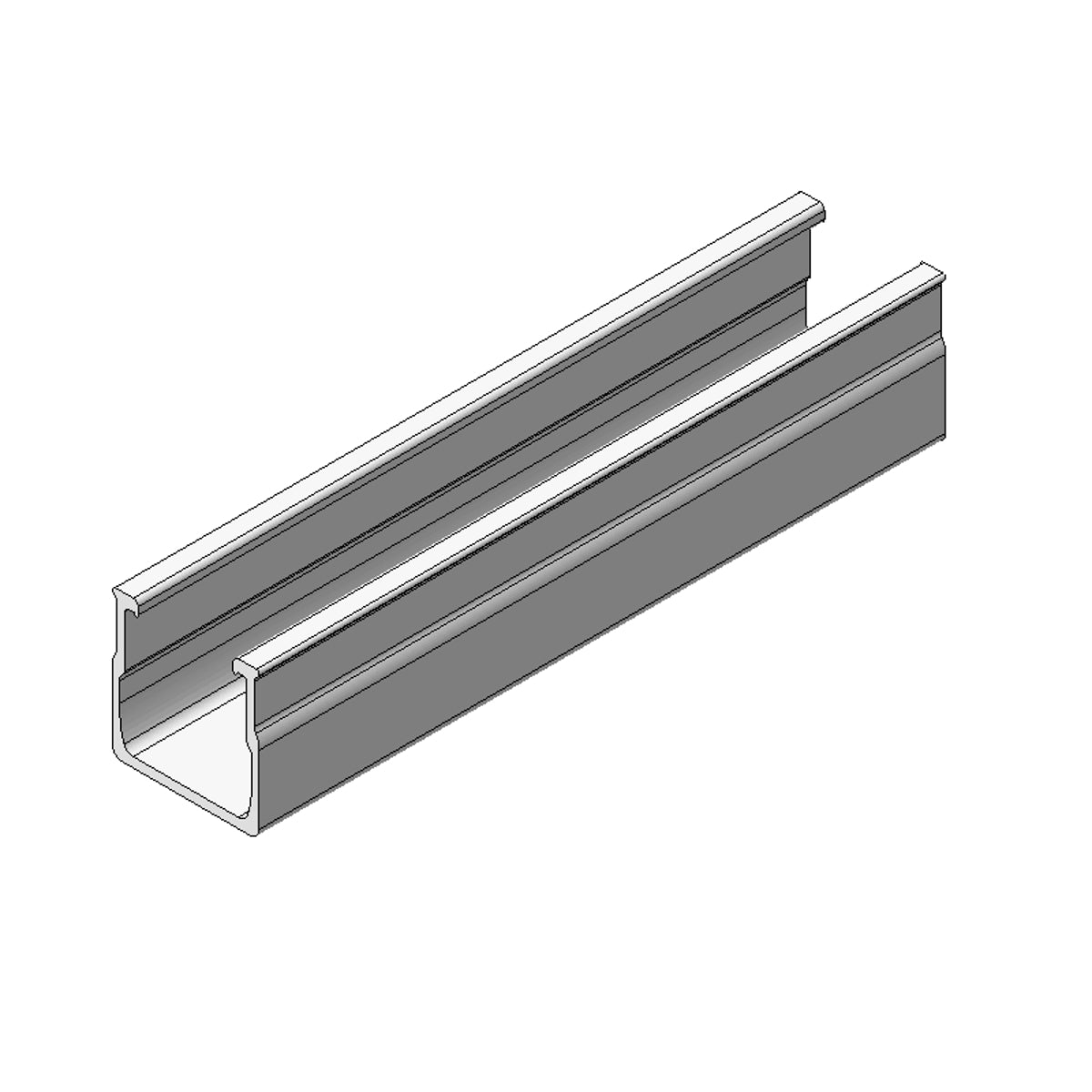 Fastensol 140mm Mini Rail, Excludes Screws and Rubber Pads SILVER