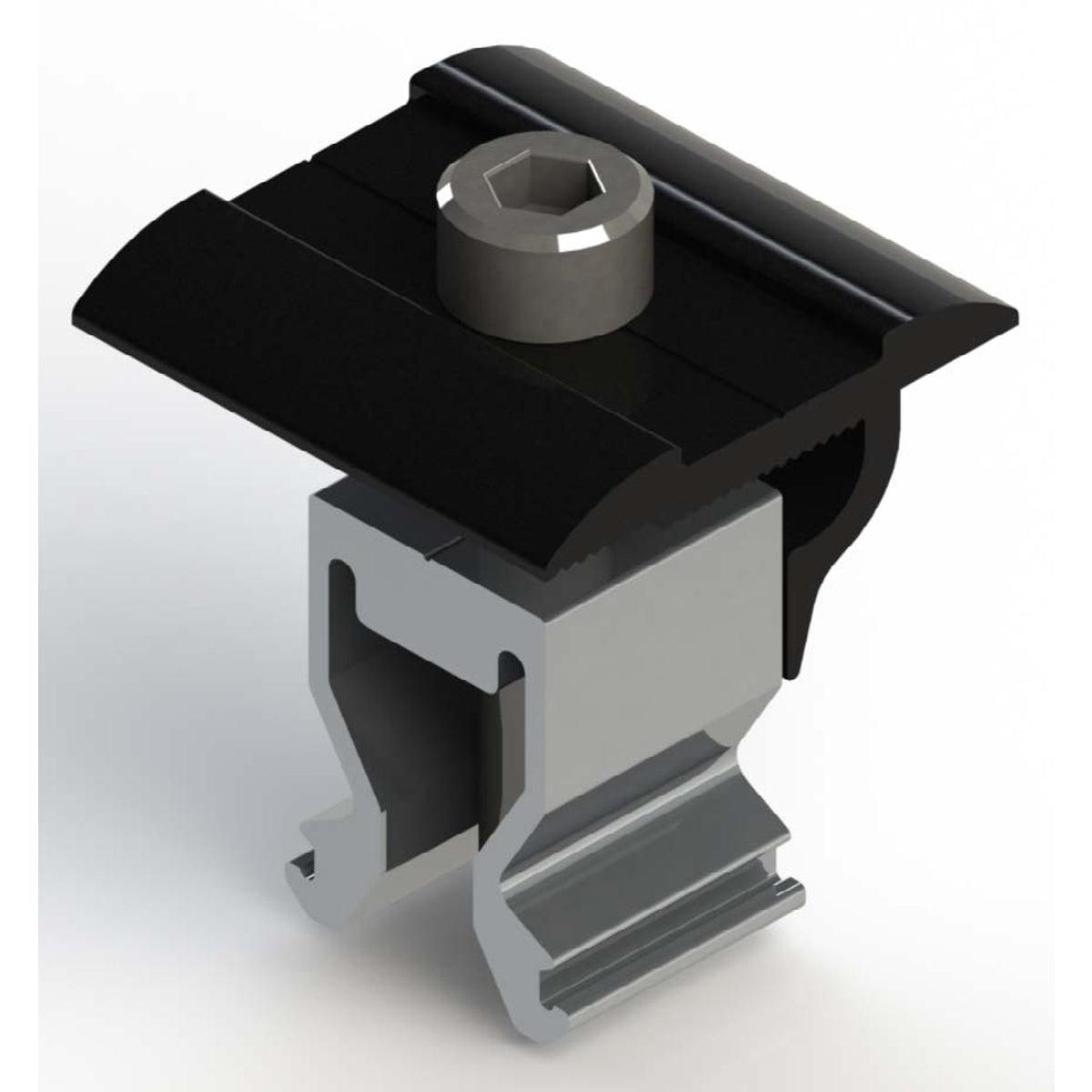 Fastensol Black Universal Clamp for 30mm-40mm Panel Thickness