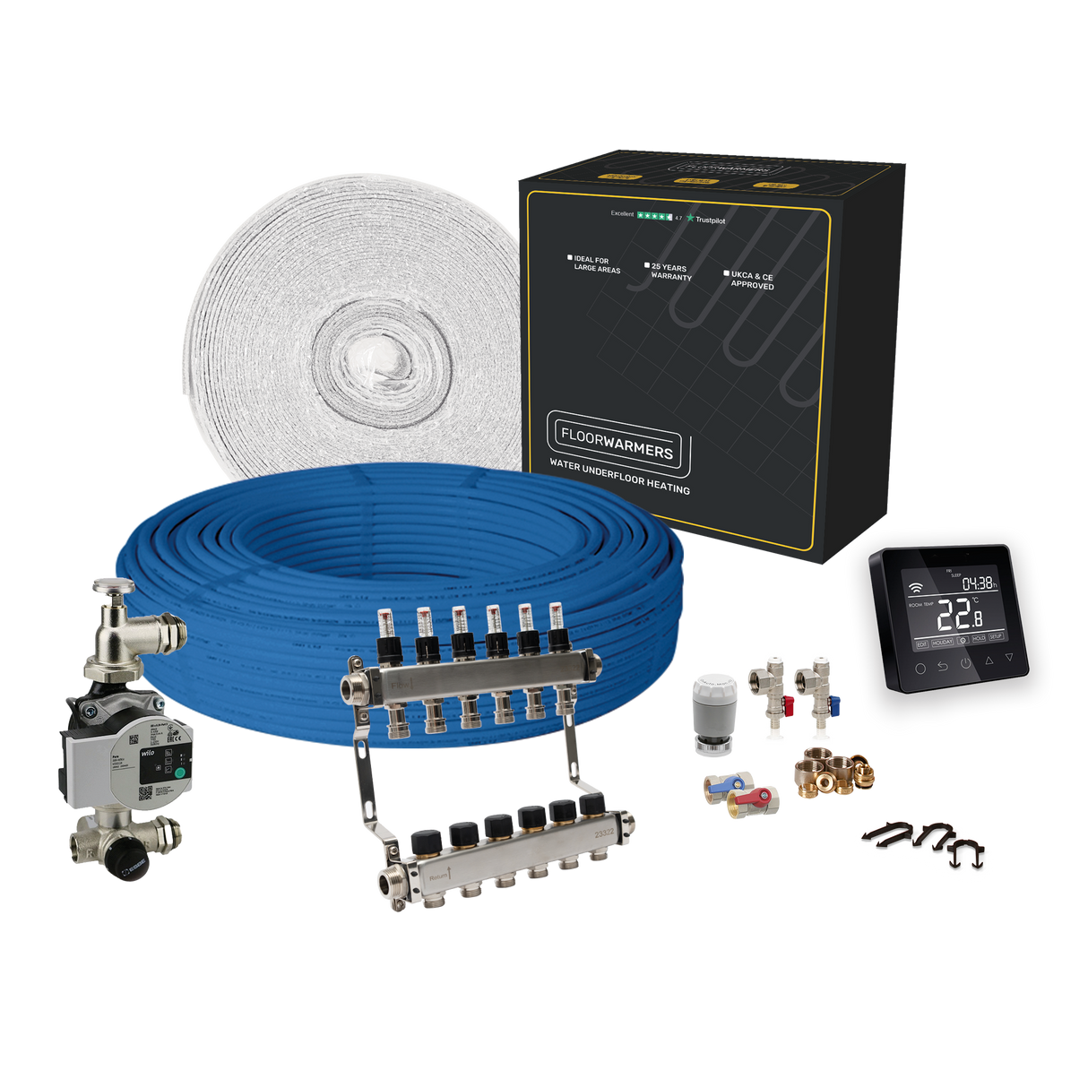 Floorwarmers Water Underfloor Heating - Multi Room