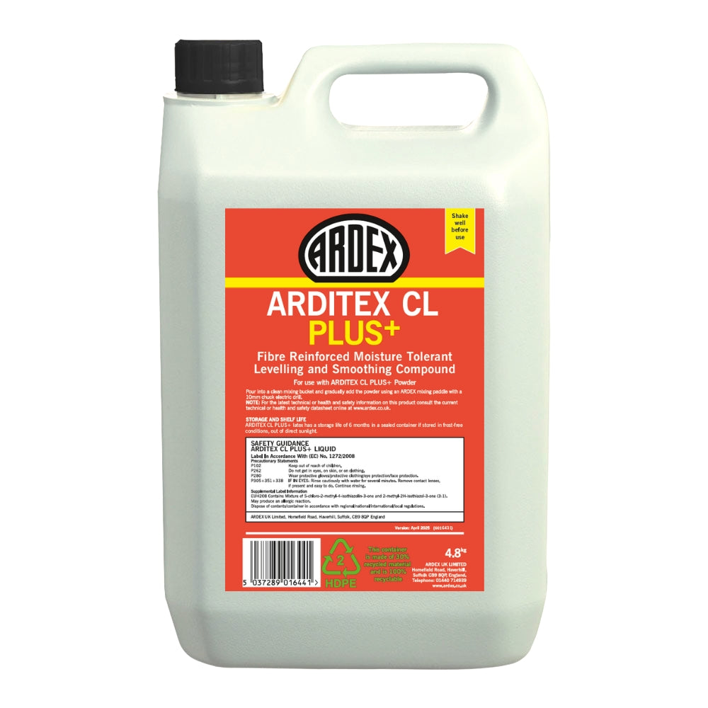 Ardex Arditex CL Plus+ Fibre Reinforced Moisture Tolerant Levelling and Smoothing Compound - FULL PALLET 40 X 20kg Bags and 40 X 4.8kg Bottles