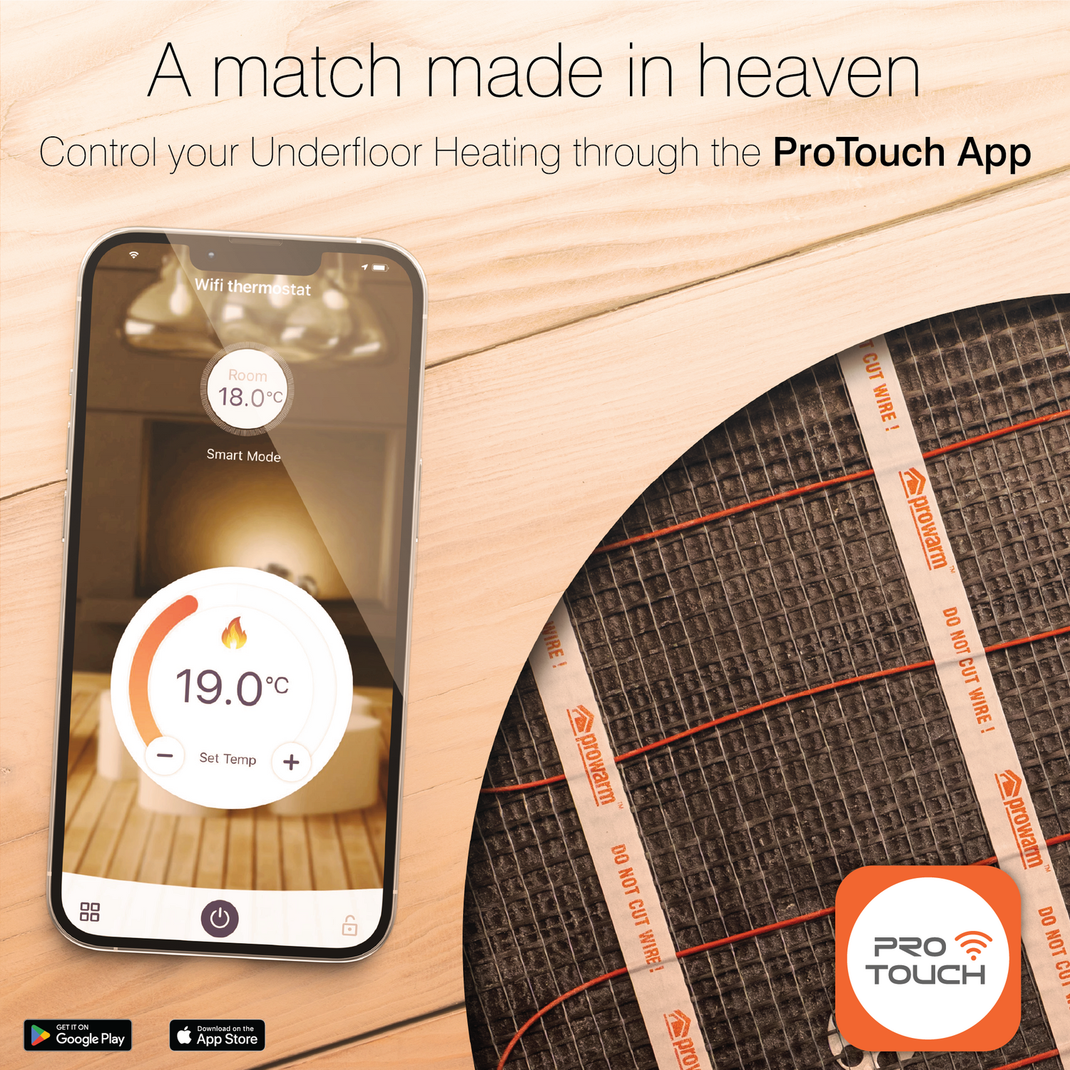 ProWarm Foil Underfloor Heating (Wood, Vinyl & Carpet)