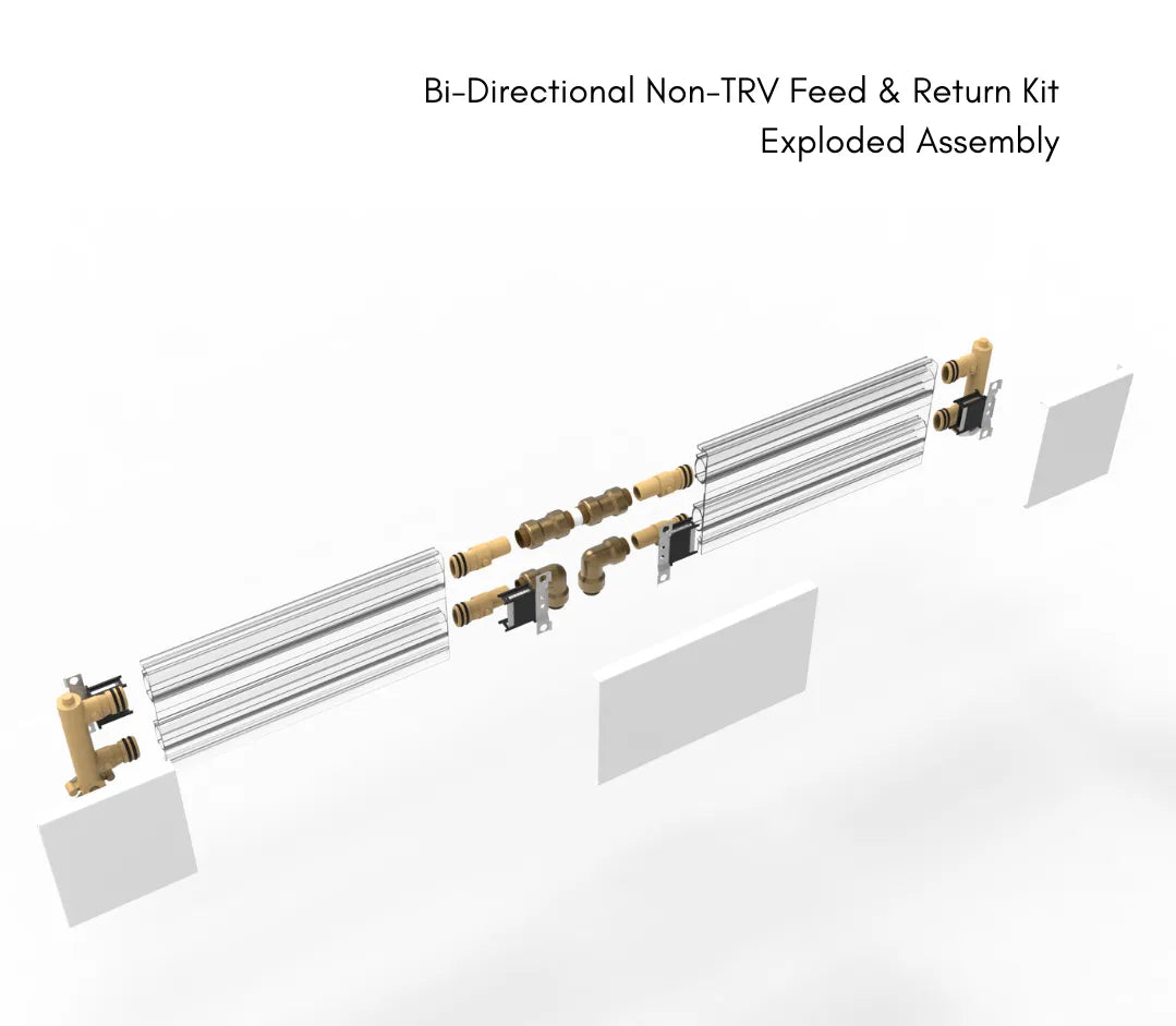 ThermaSkirt Bi-Directional Non-TRV Feed & Return Kit