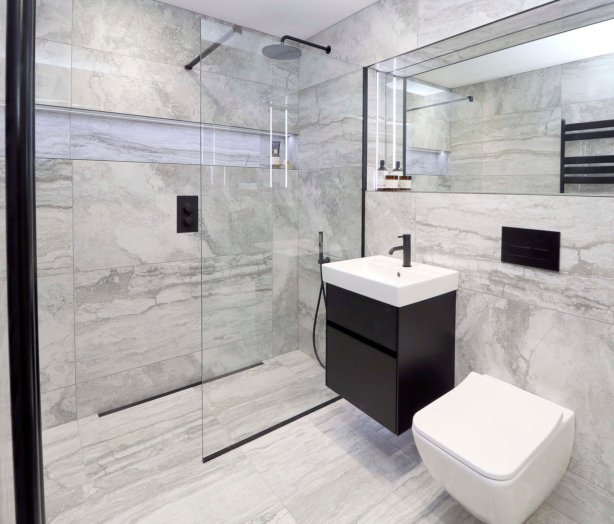 ProWarm Infinity Single Fall Shower Tray