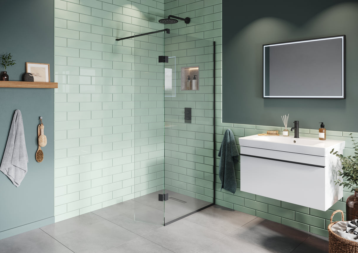 Wetroom Shower Screen - Hinged