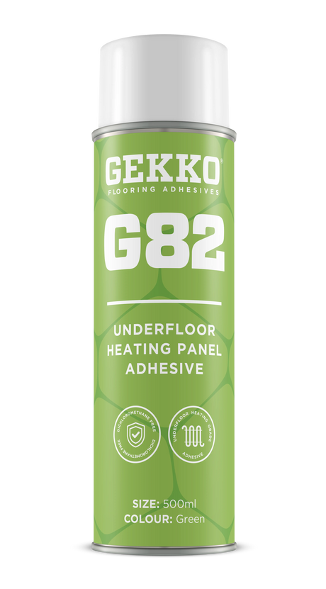 Gekko G82 Underfloor Heating Spray Adhesive (Green) - 500ml