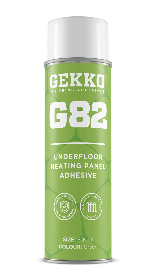 Gekko G82 Underfloor Heating Spray Adhesive (Green) - 500ml