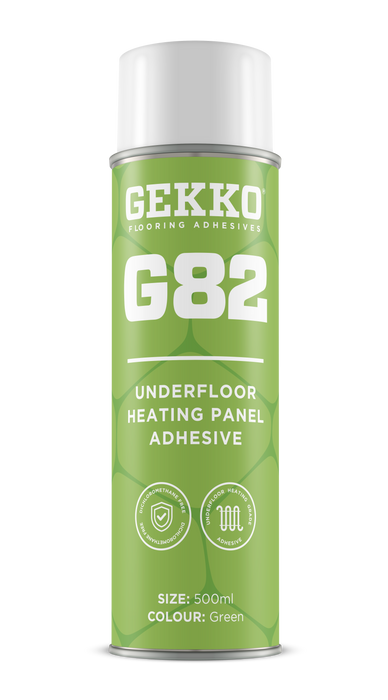 Gekko G82 Underfloor Heating Spray Adhesive (Clear) - 500ml