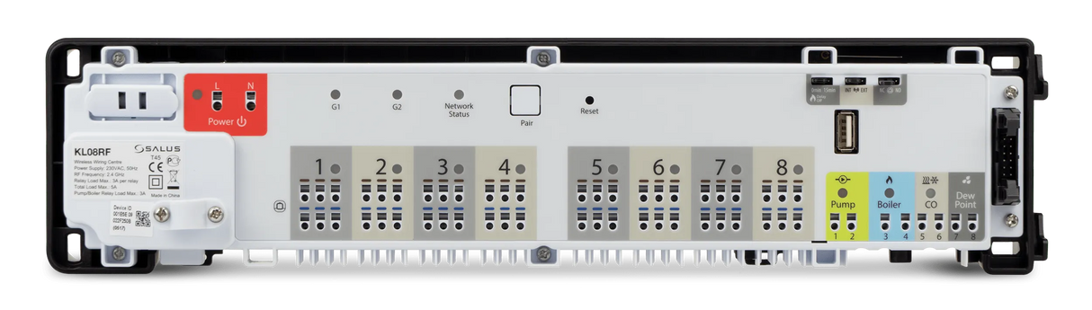 Salus Wireless Wiring Centre - 8 Zone