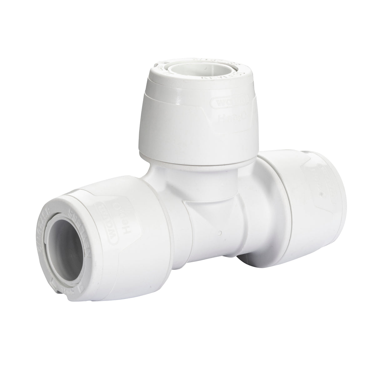 Hep2O Keyless Equal Tee 15mm White Plastic Plumbing Fitting KL10-15 Pack of 10