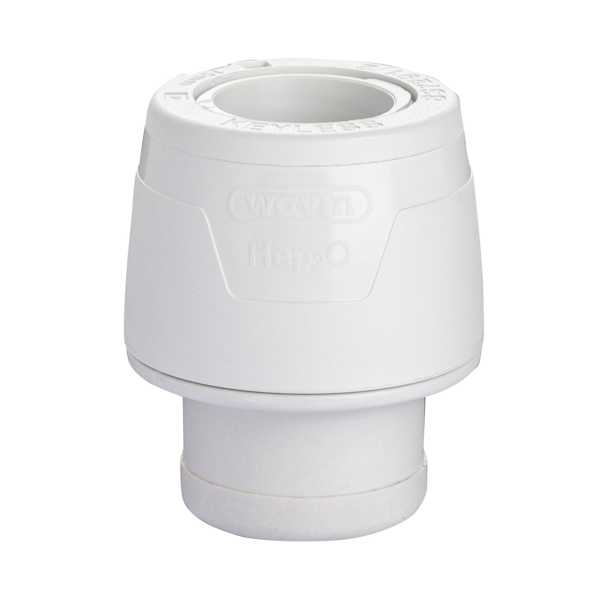 Hep2O Keyless Stop End 15mm White Plastic Plumbing Fitting KL62-15 Pack of 10