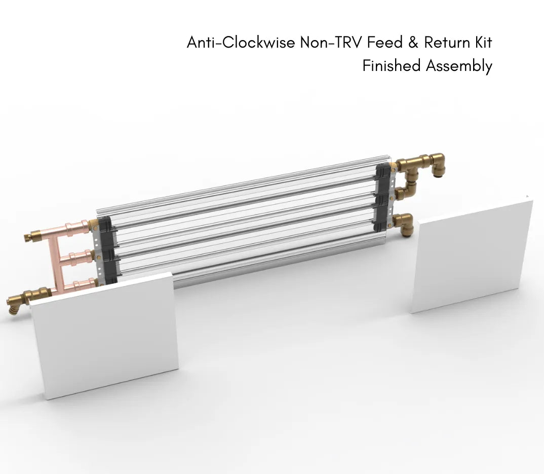 ThermaSkirt Anti-Clockwise Non-TRV Feed & Return Kit