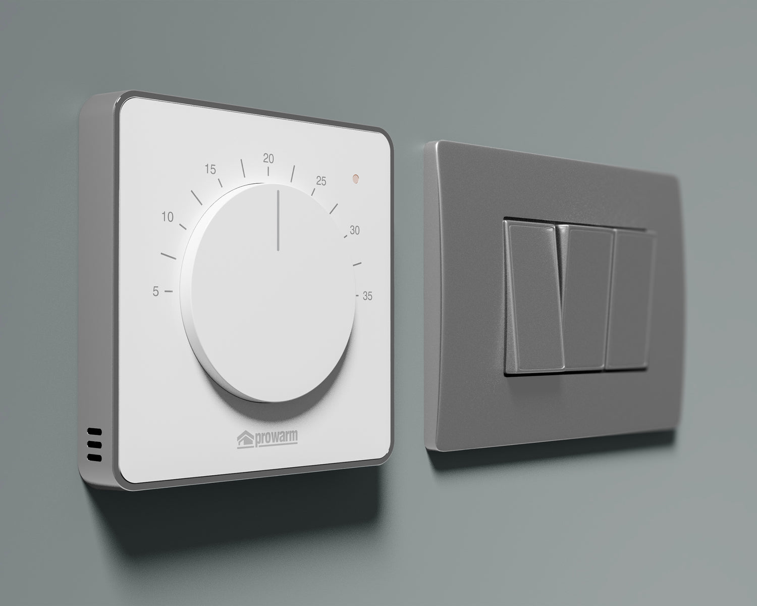 ProWarm Touch IQ M Series - White Dial Thermostat