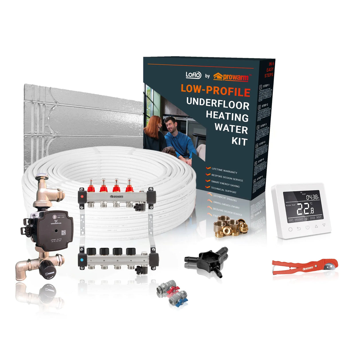 ProWarm™ Water Underfloor Heating 16mm LoFlo LITE Kit - Single Room