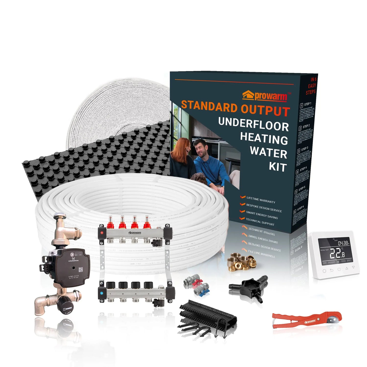 ProWarm™ Water Underfloor Heating Standard Output Kit & ProCrate