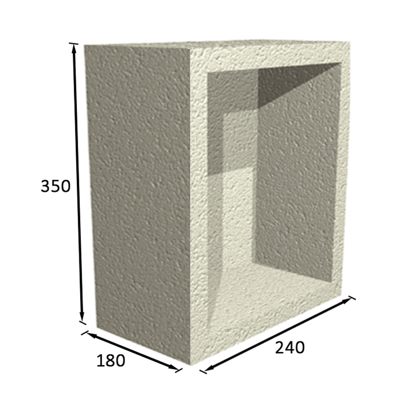 ProWarm Waterproof Shower Recessed Storage Unit - 180mm Depth