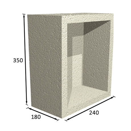 ProWarm Waterproof Shower Recessed Storage Unit - 180mm Depth