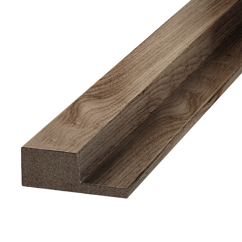 ProWarm Slatted Wood Wall Panel End Cap (Tongued)