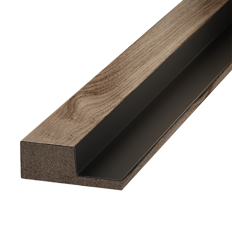 ProWarm Slatted Wood Wall Panel End Cap (Tongued)