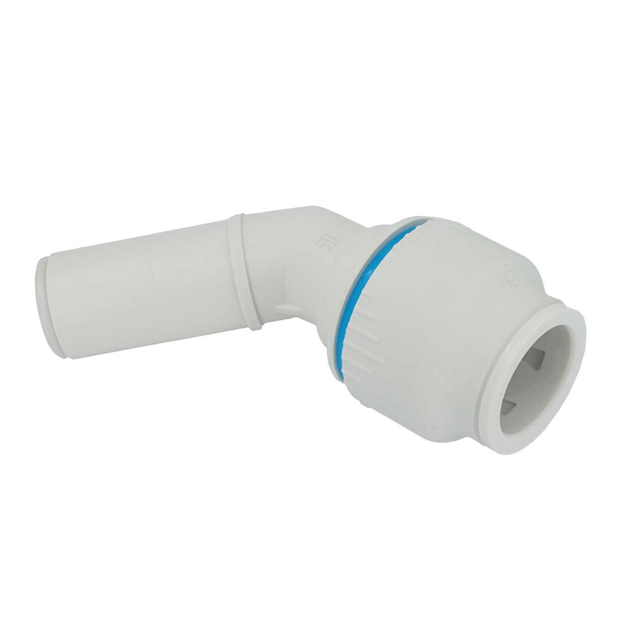 Plumbright 22 x 22mm 45 Degree Stem Elbow White plastic