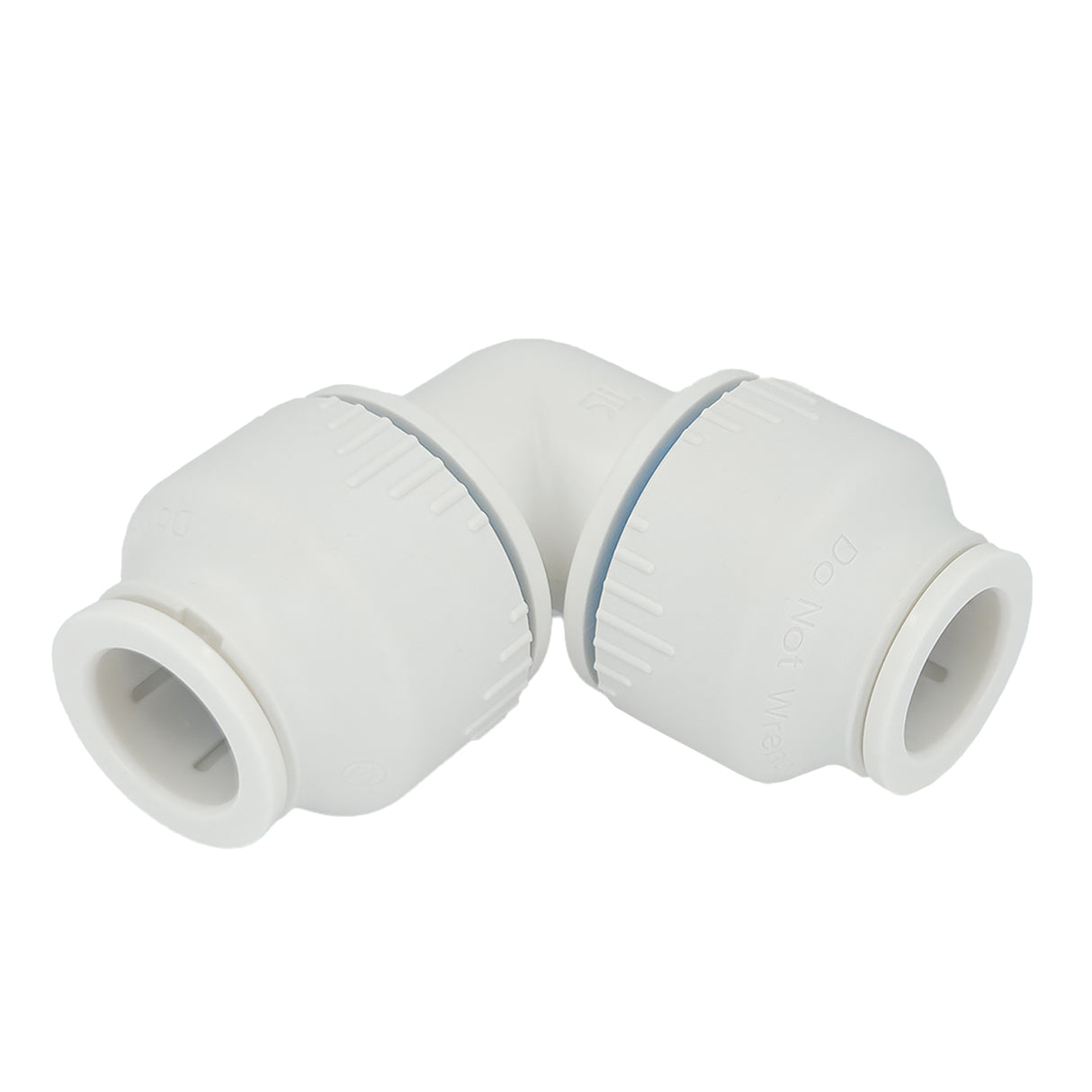 Plumbright White Plastic Push-Fit 15mm Equal Elbow 10 Pack