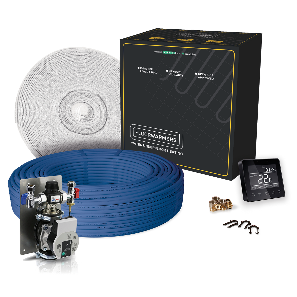 Floorwarmers Water Underfloor Heating - High Output
