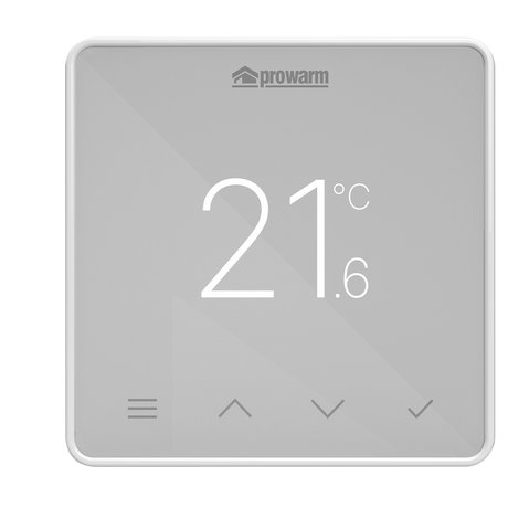 ProWarm Touch IQ S Series - White Wifi Thermostat