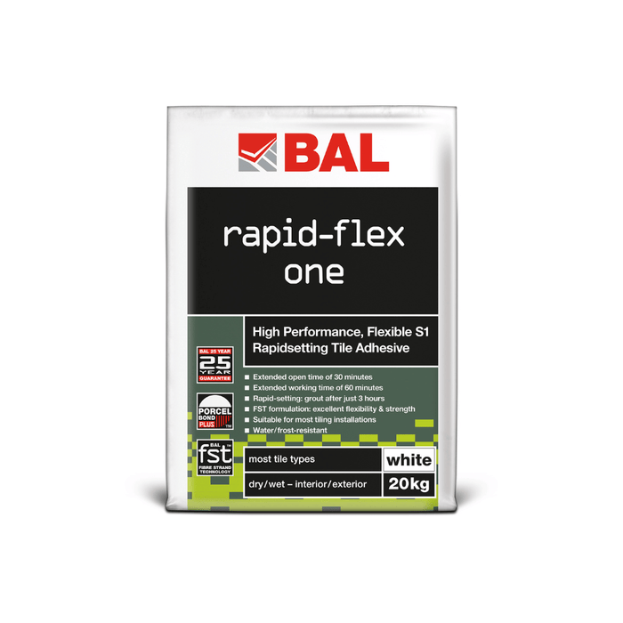 BAL Rapid-Flex One Tile Adhesive - White