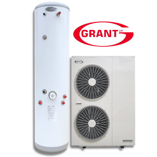 Grant Aerona3 Air Source Heat Pump With Slim Cylinder & Install Pack