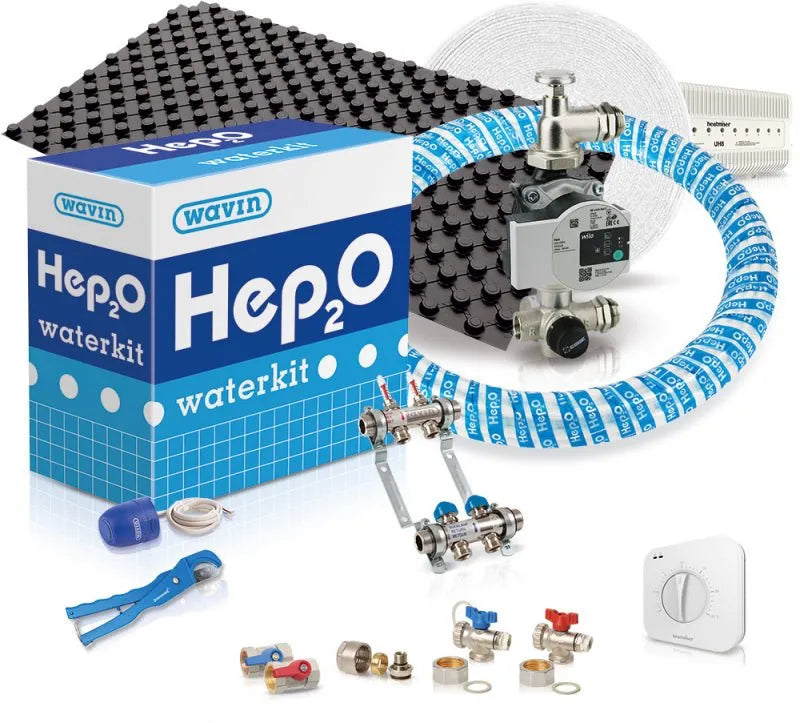 Wavin Hep2O Water Underfloor Heating Multi Room Kit & ProCrate