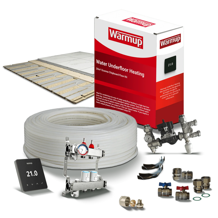 Warmup VLo Econna-12 Water Underfloor Heating & Chipboard Kit