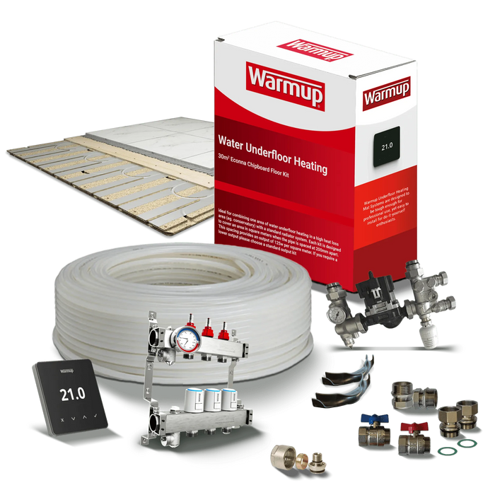 Warmup VLo Econna-12 Water Underfloor Heating & Chipboard Kit