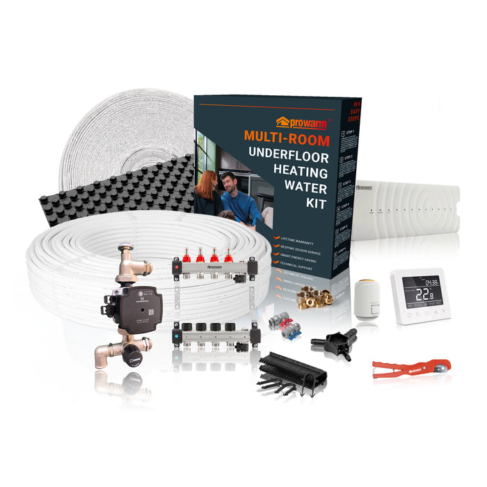 ProWarm™ Water Underfloor Heating Multi Room Kit & ProCrate