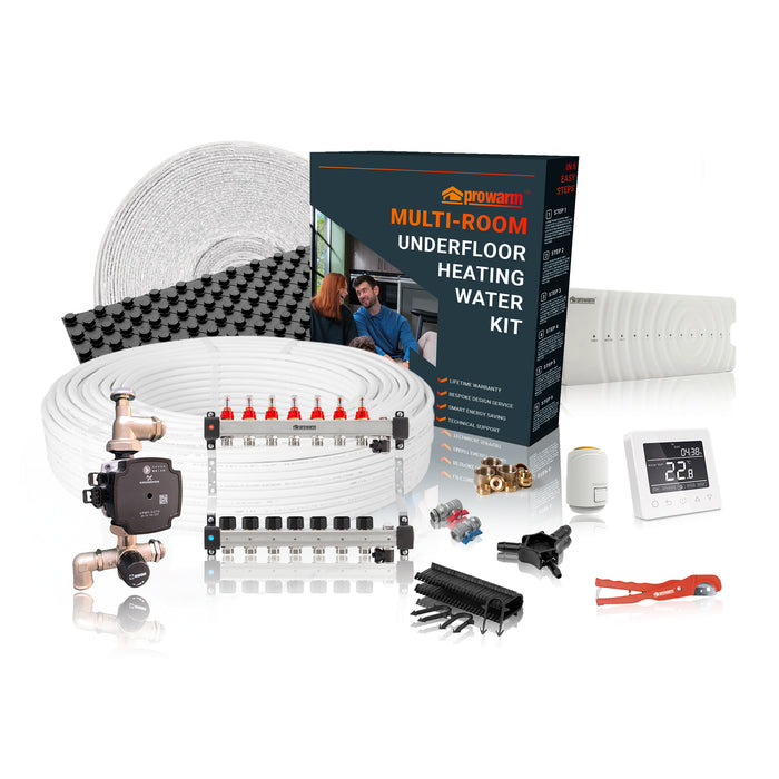 ProWarm™ Water Underfloor Heating Multi Room Kit & ProCrate