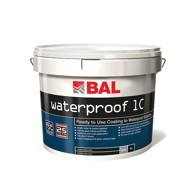 BAL Waterproof 1C Waterproofing System - 5 Litre