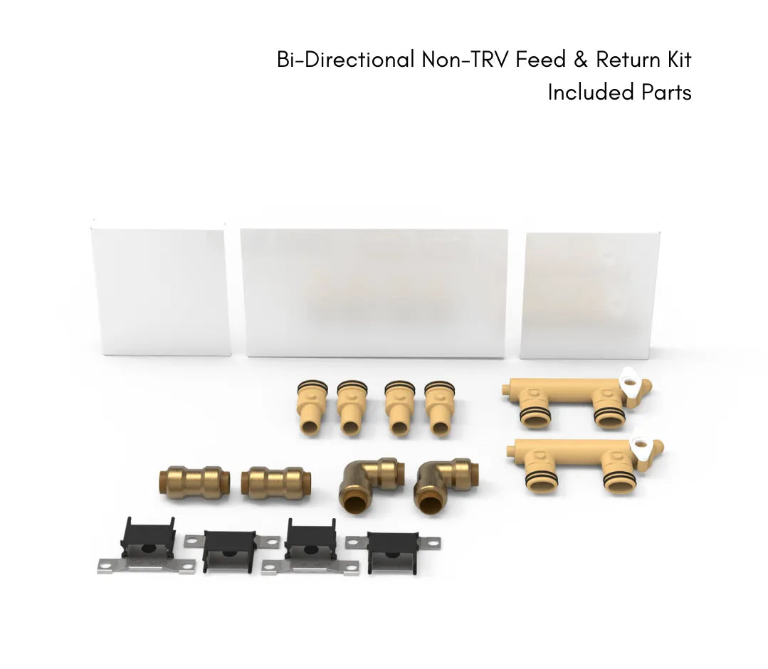 Components Return Kit ThermaSkirt Bi-Directional Non-TRV Feed & Return Kit | The Underfloor ...