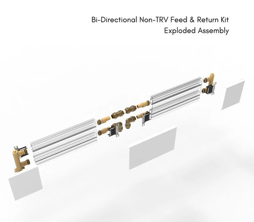 ThermaSkirt Bi-Directional Non-TRV Feed & Return Kit