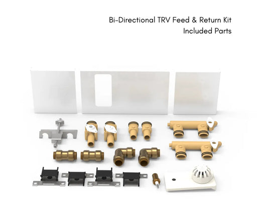 ThermaSkirt Bi-Directional TRV Feed & Return Kit