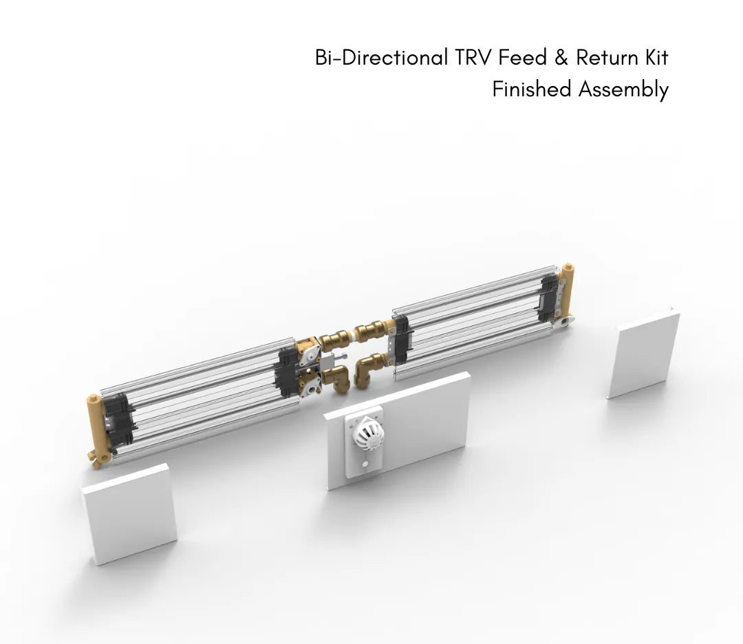 ThermaSkirt Bi-Directional TRV Feed & Return Kit