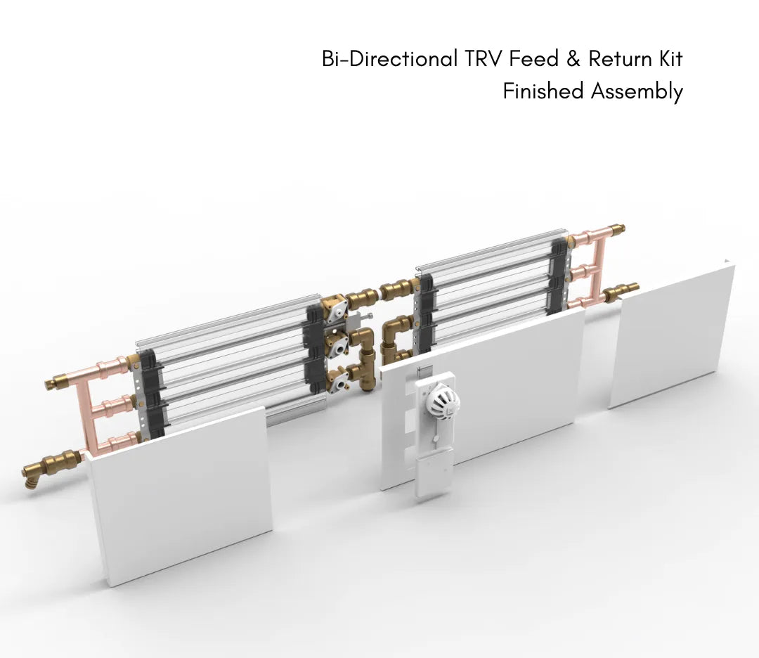 ThermaSkirt Bi-Directional TRV Feed & Return Kit