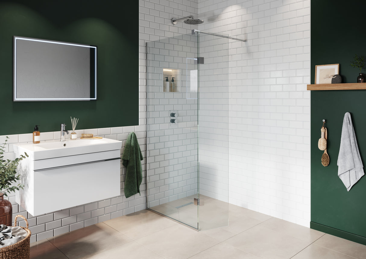 Wetroom Shower Screen - Hinged