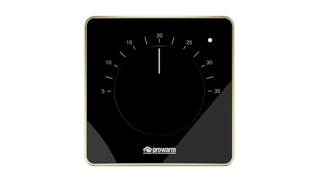 Prowarm Touch IQ M Series - Black Dial Thermostat