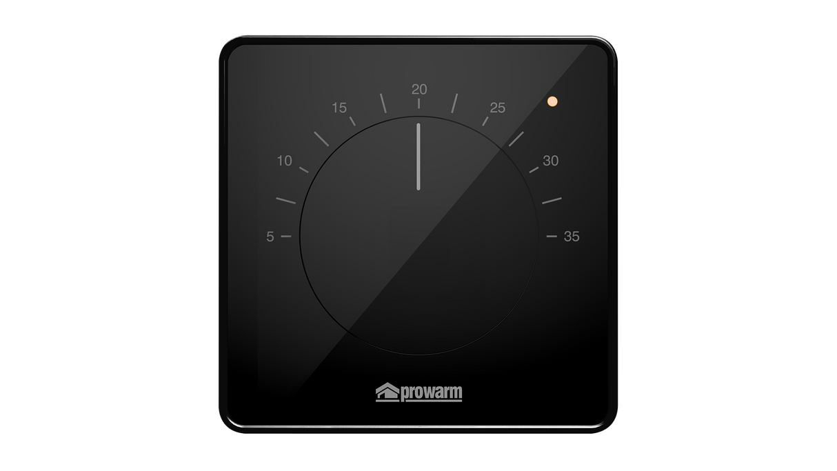 Prowarm Touch IQ M Series - Black Dial Thermostat