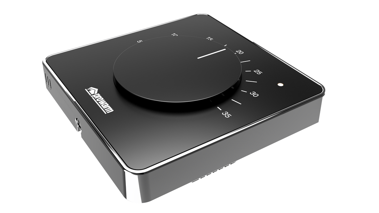 Prowarm Touch IQ M Series - Black Dial Thermostat