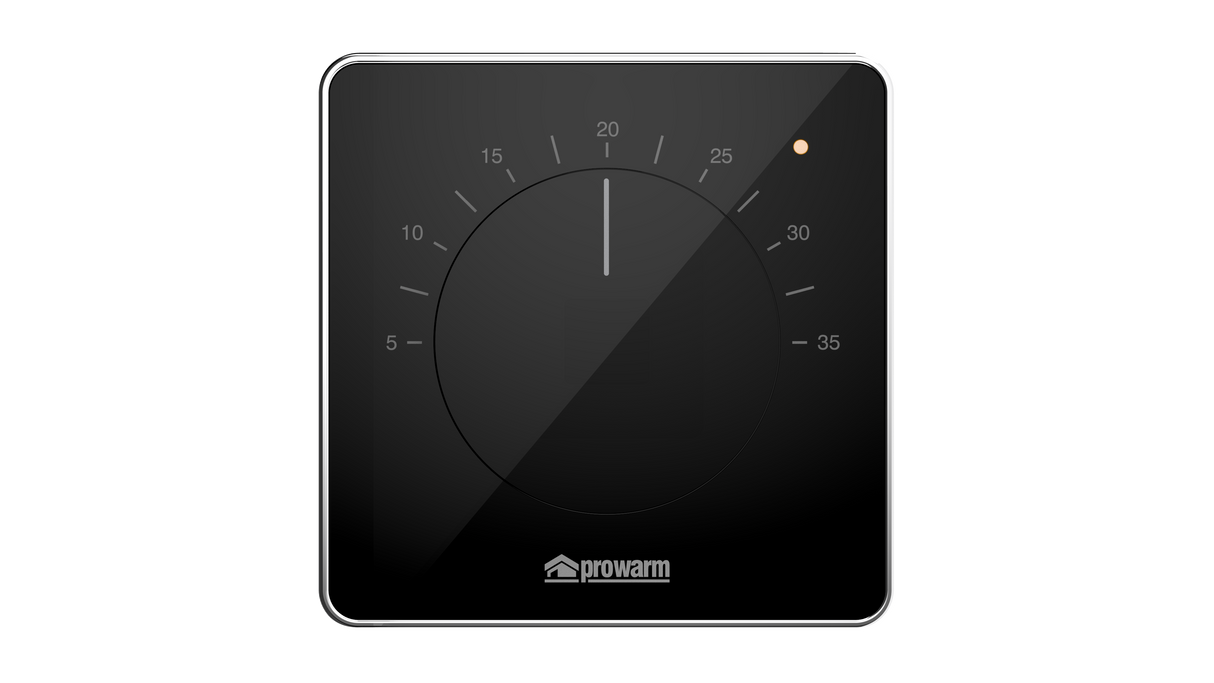 Prowarm Touch IQ M Series - Black Dial Thermostat