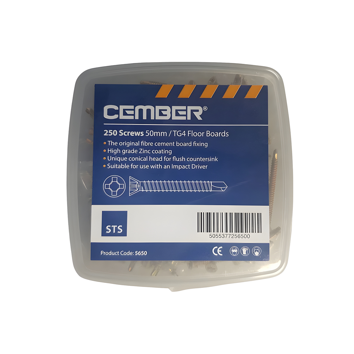 NoMorePly Fibre Cement Floor Screws 50mm - Pack of 250